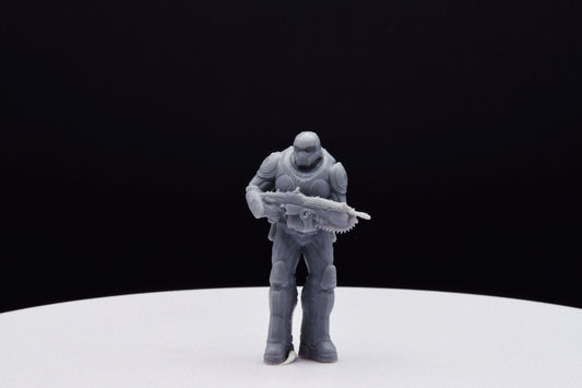 Gears Of War Onyx Guard Male Ot Miniature - TheSTLSmith - 3D Printed with high quality resin for Skirmish/D&D games