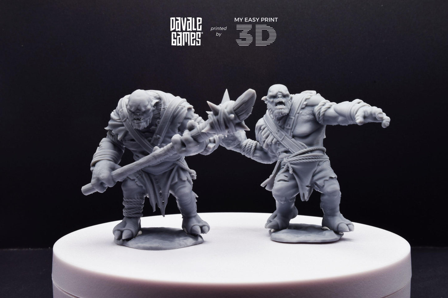 Anagar Trolls - Dead City - Davale Games - 3D Printed with high quality resin for LOTR/D&D games