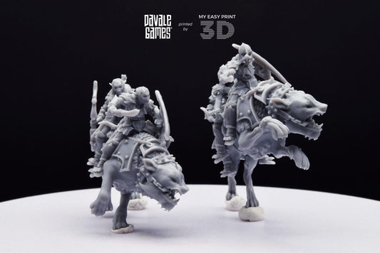 Goblin Rider - Davale Games - 3D Printed with high quality resin for LOTR/D&D games