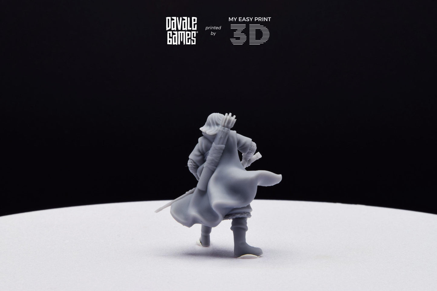 Anaravor Captain from the North People - Davale Games - 3D Printed with high quality resin for LOTR/D&D games