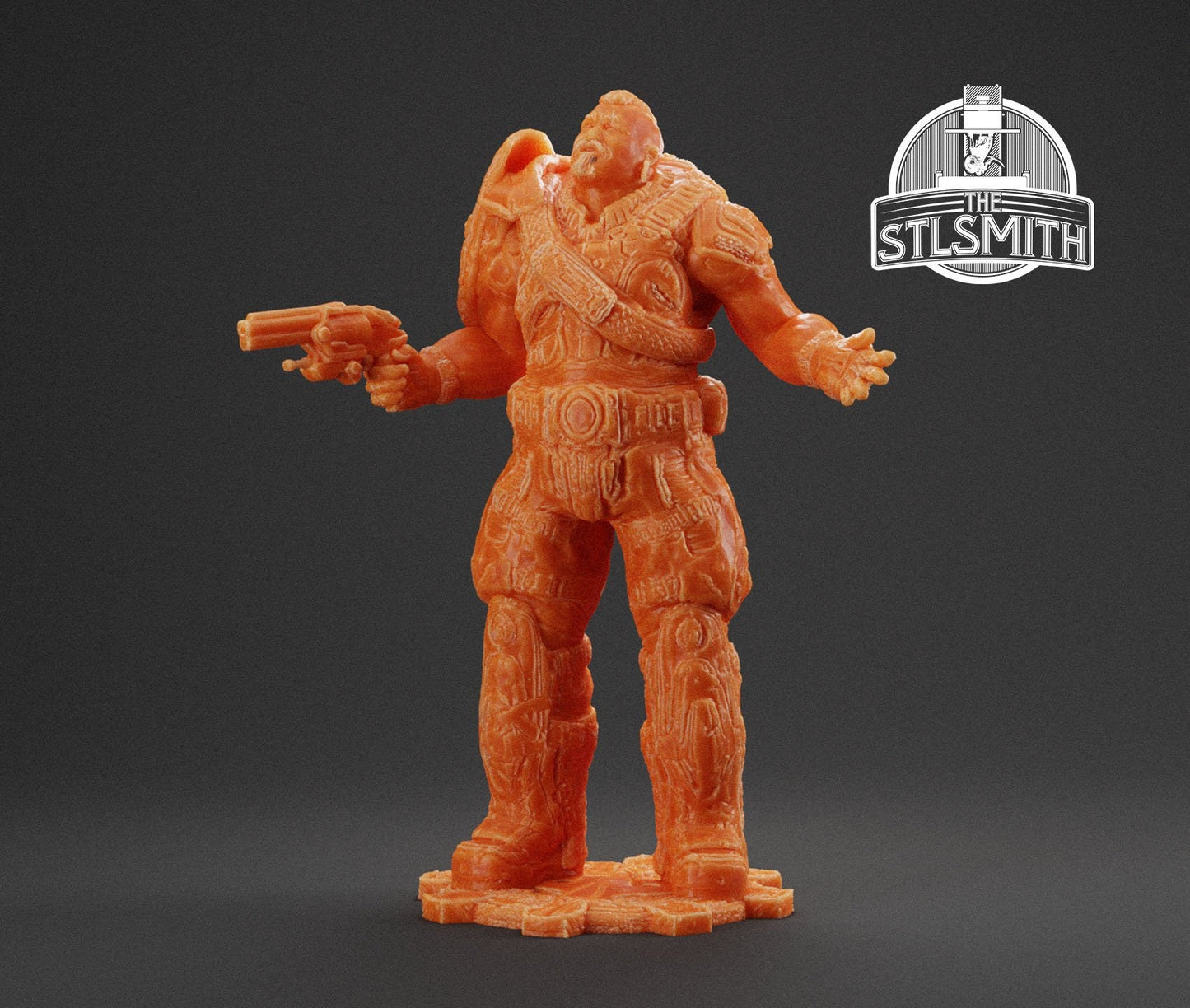 Gears Of War Tai Kaliso - TheSTLSmith - 3D Printed with high quality resin for Skirmish/D&D games