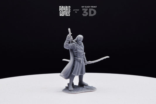 Damord, Captain of Rangers - Grey Castle - Davale Games - 3D Printed with high quality resin for LOTR/D&D games