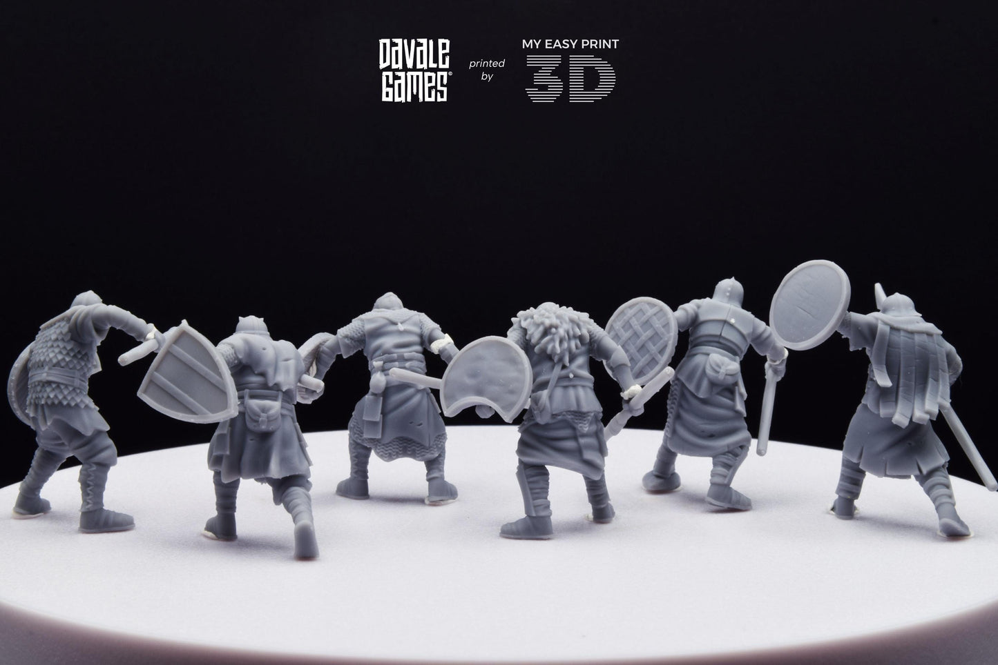 Mörlok Orcs with Spear - Davale Games - 3D Printed with high quality resin for LOTR/D&D games