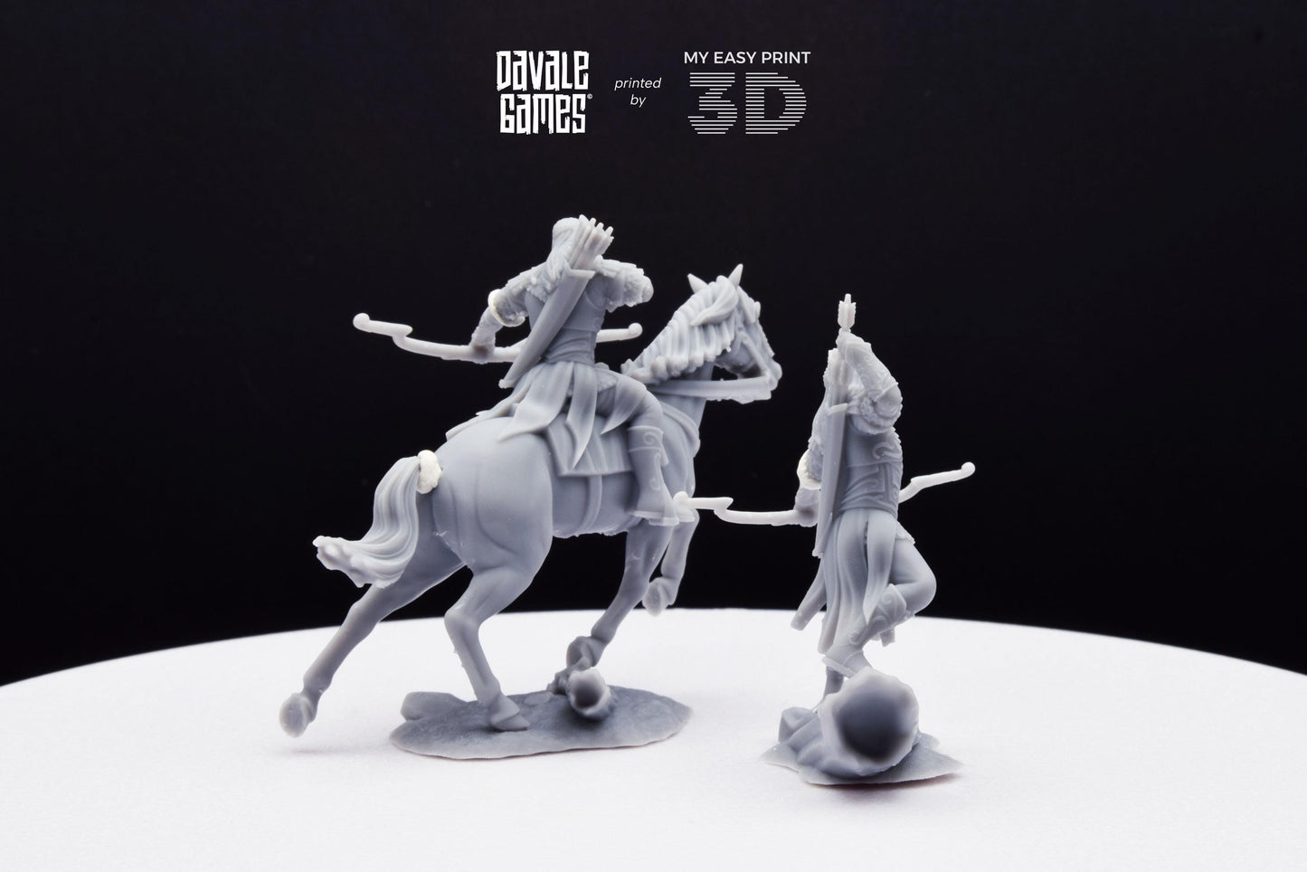 Leingel Forest Prince - Foot and Mounted - Davale Games - 3D Printed with high quality resin for LOTR/D&D games