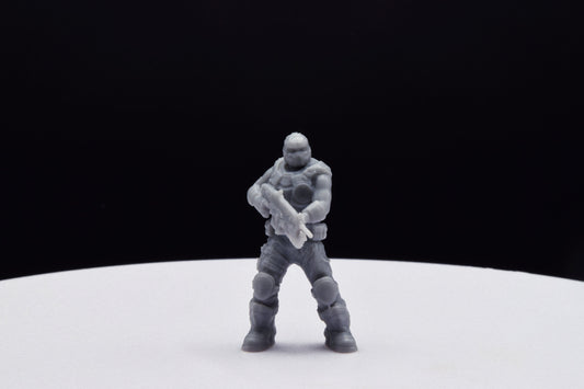 Gears Of War COG Soldier Summer Male Old Miniature - TheSTLSmith - 3D Printed with high quality resin for Skirmish/D&D games