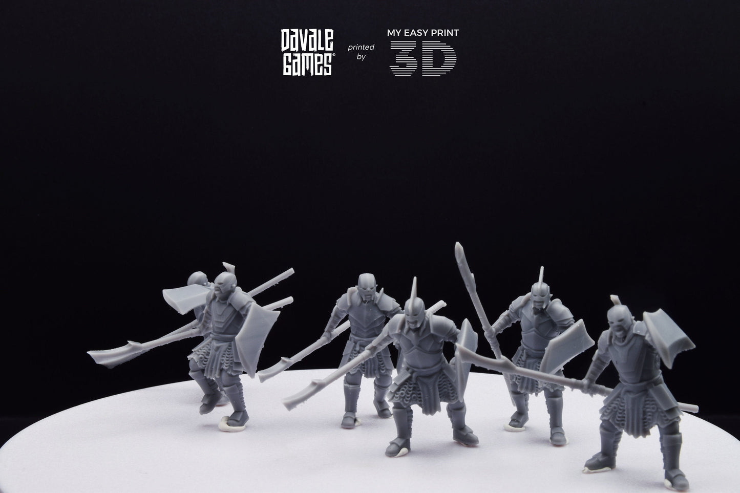 Super Orc Spearman - Davale Games - 3D Printed with high quality resin for LOTR/D&D games