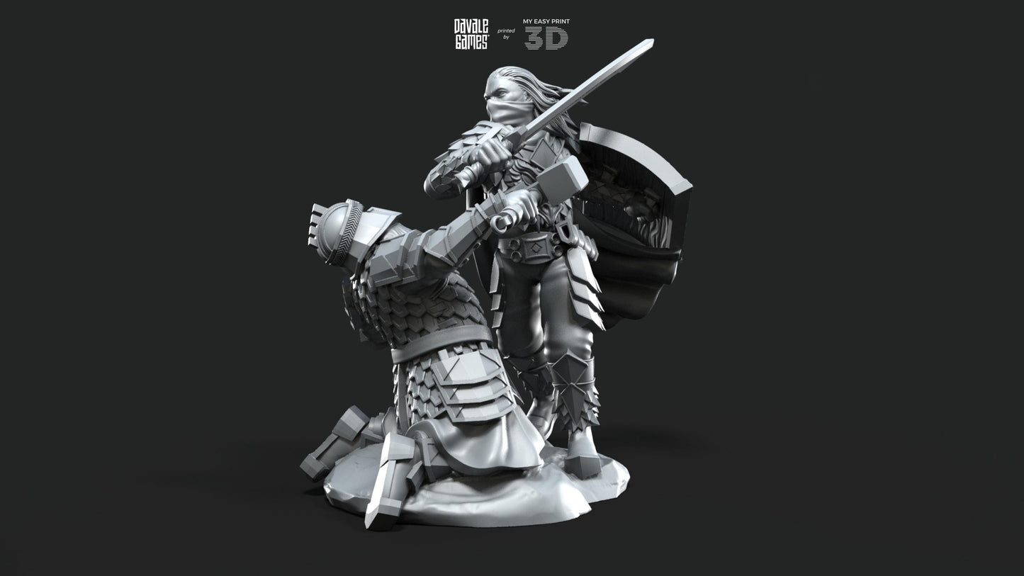 Rabänti General of the Elite - Dragon Army - Davale Games - 3D Printed with high quality resin for LOTR/D&D games