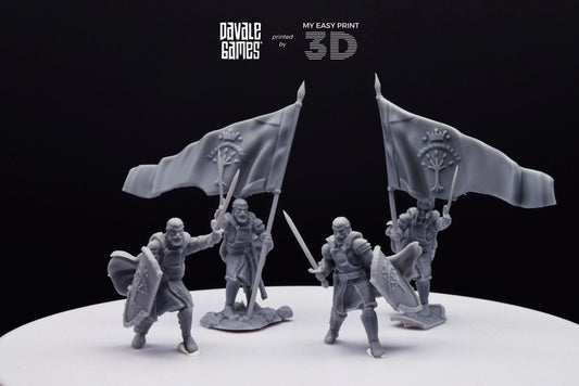 High Human Commander - Davale Games - 3D Printed with high quality resin for LOTR/D&D games
