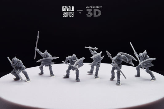 Goblin with Spear - Davale Games - 3D Printed with high quality resin for LOTR/D&D games