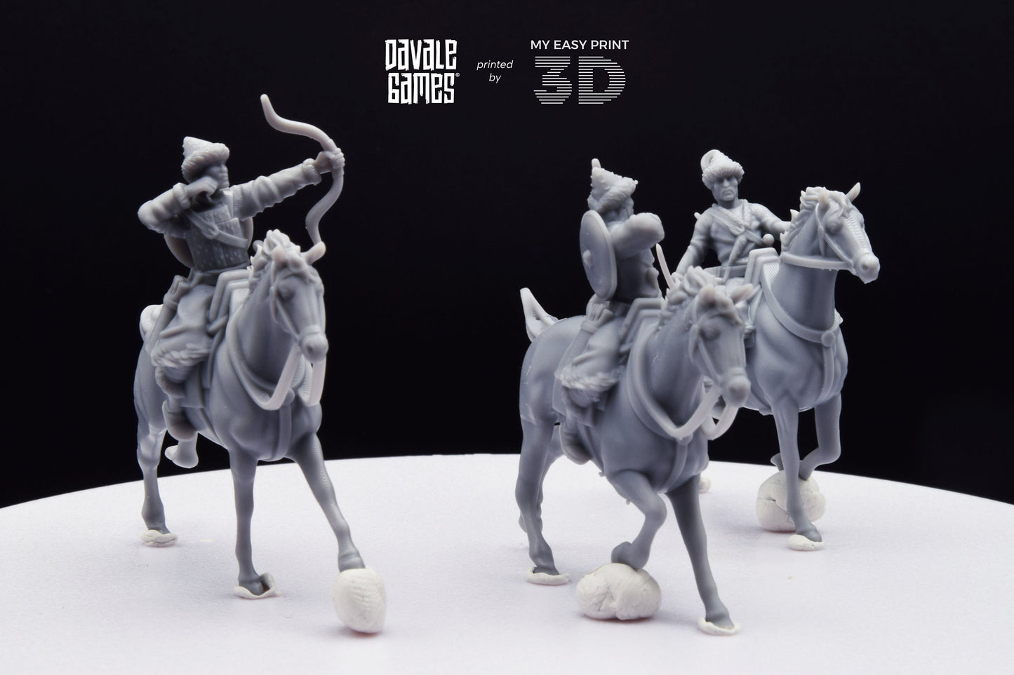 The Huns Mounted Archers - Battle of The Catalaunian Plains - Davale Games - Historical games - 3D Printed with high quality resin