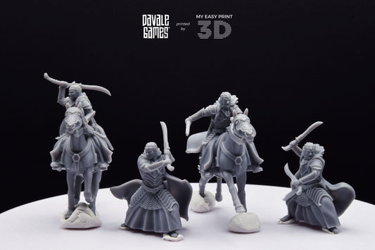 Bloody Elf Brother - Foot and Mounted - Davale Games - 3D Printed with high quality resin for LOTR/D&D games