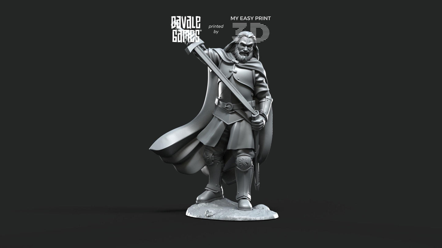Thrün the Turncoat - Fellmount Reavers - Davale Games - 3D Printed with high quality resin for LOTR/D&D games