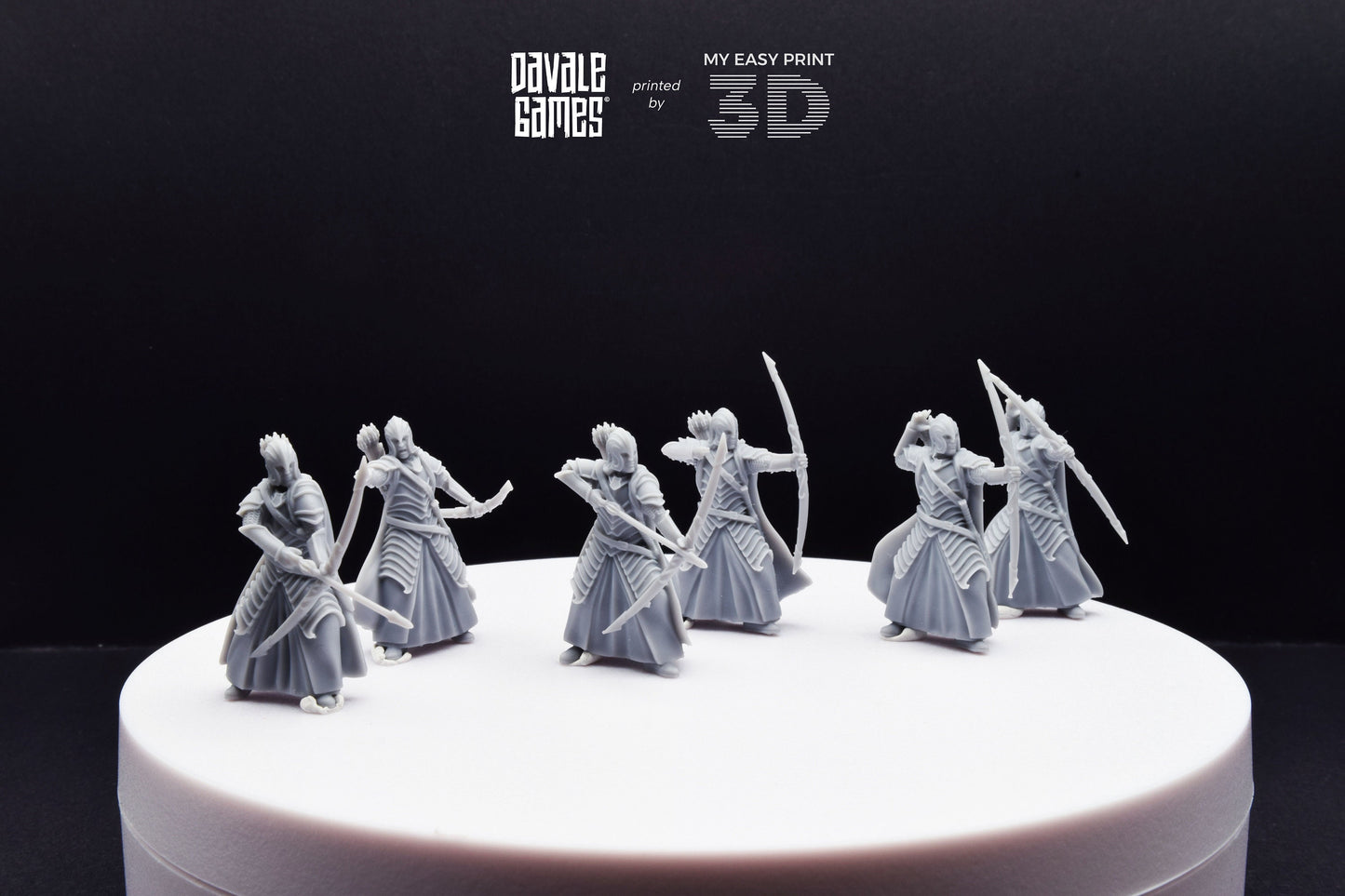 Bloody Warrior with Bow - Davale Games - 3D Printed with high quality resin for LOTR/D&D games