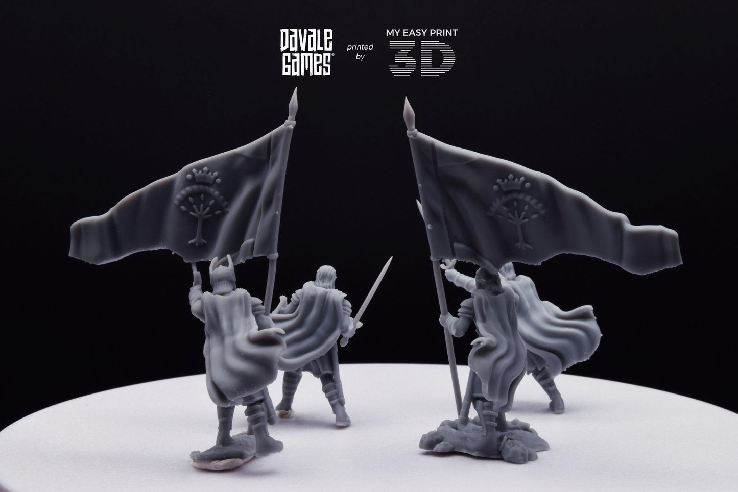 High Human Commander - Davale Games - 3D Printed with high quality resin for LOTR/D&D games