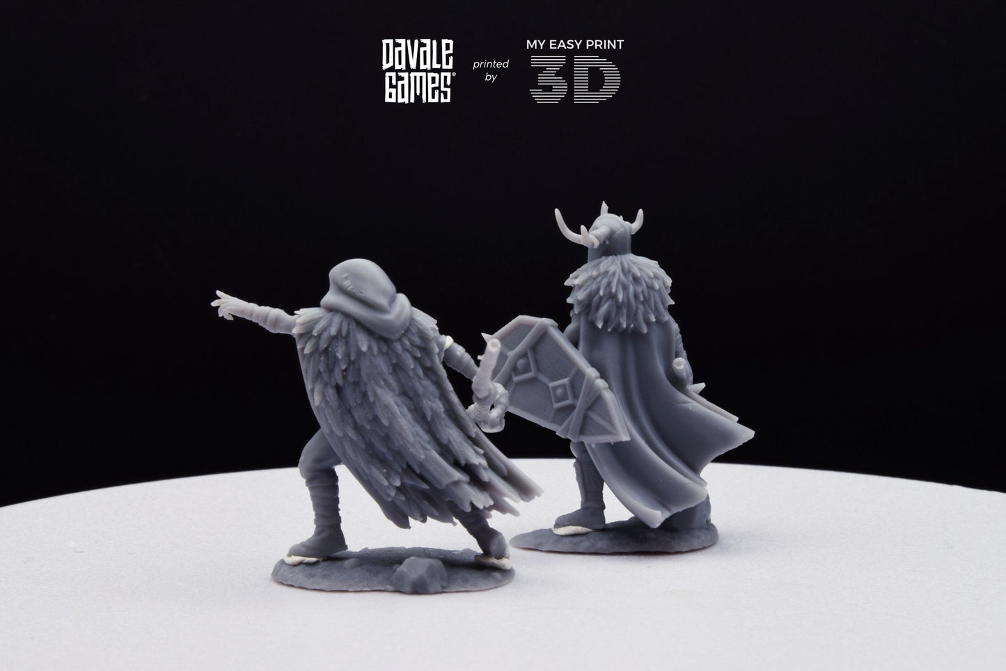 Aratch and Hetch, Khalüm Commanders - Dead City - Davale Games - 3D Printed with high quality resin for LOTR/D&D games