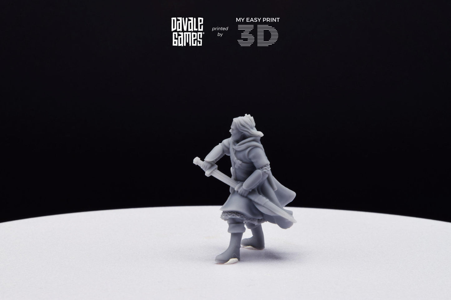 Anaravor Captain from the North People - Davale Games - 3D Printed with high quality resin for LOTR/D&D games