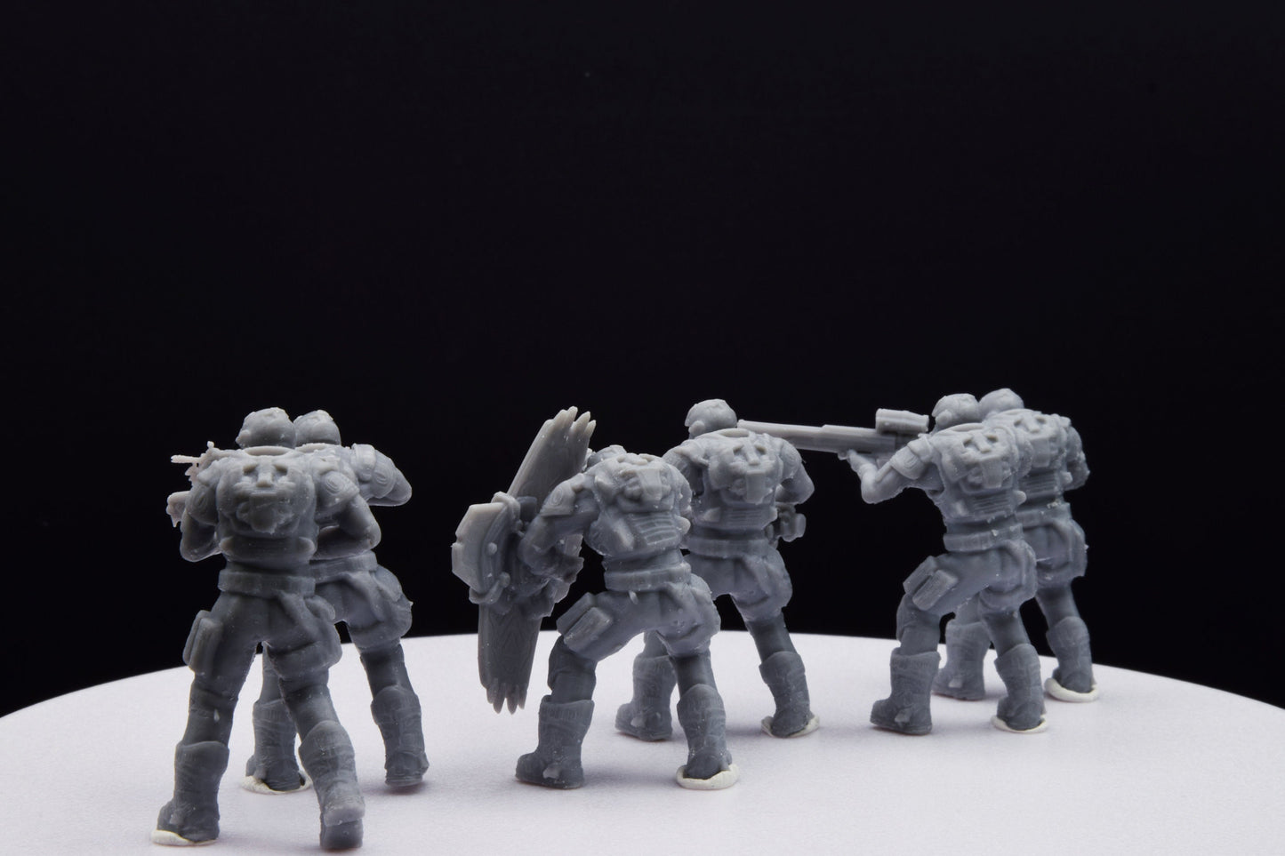 Gears Of War COG Soldier Winter Squad - TheSTLSmith - Stampato 3D con resina di alta qualità per Skirmish/D&D Games
