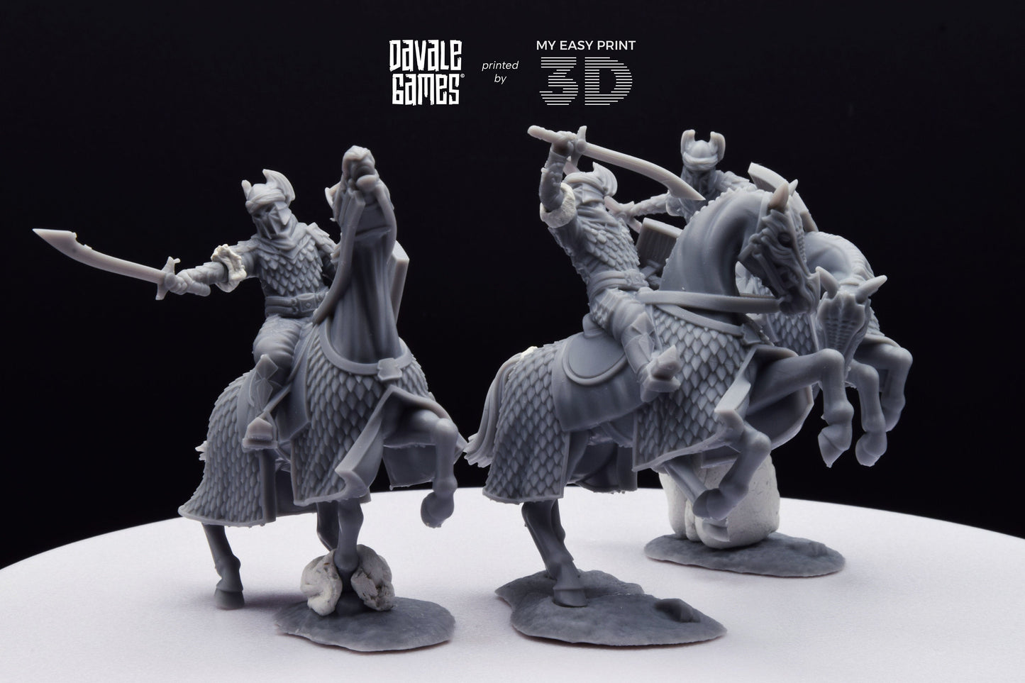 Dragon Army Regular Cavalry - Davale Games - 3D Printed with high quality resin for LOTR/D&D games