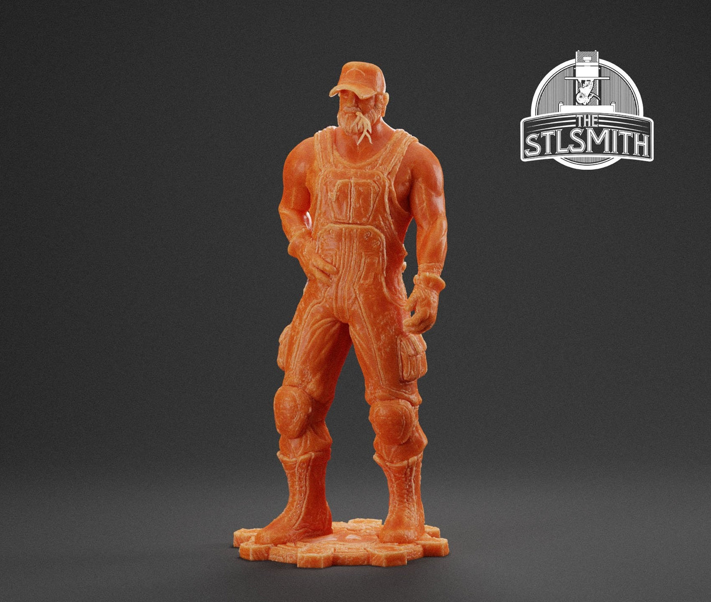 Gears Of War Dizzy Wallin Farmer Ot Miniature - TheSTLSmith - 3D Printed with high quality resin for Skirmish/D&D games