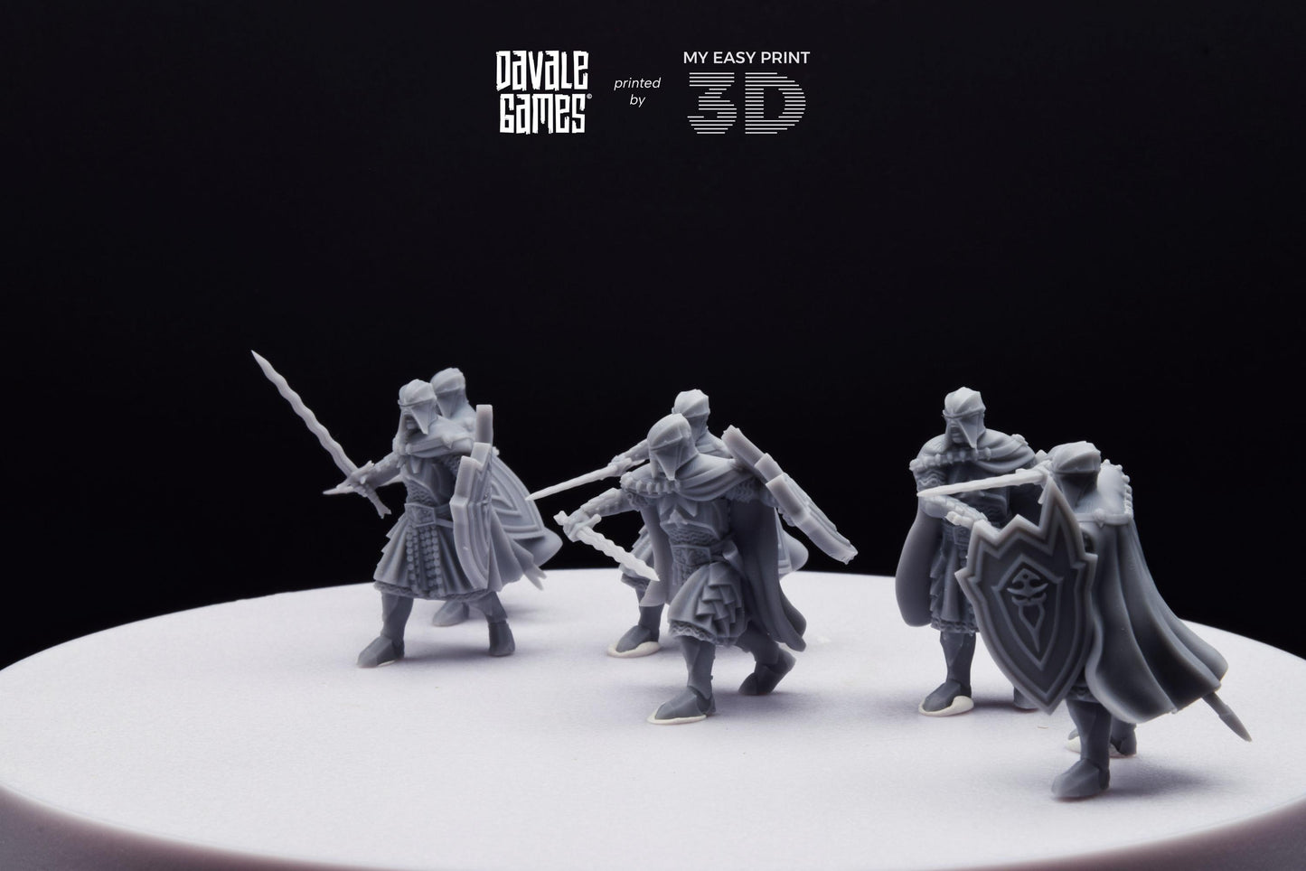 Black High Human - Davale Games - 3D Printed with high quality resin for LOTR/D&D games