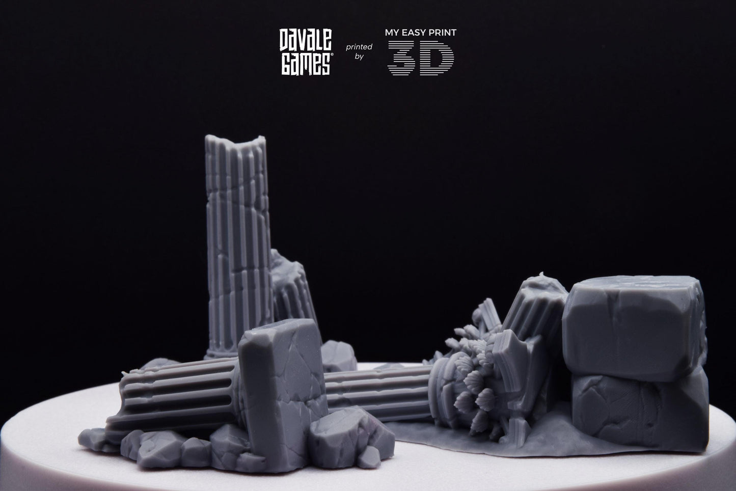 Variety of Greek Ruins - Scenery - Davale Games - Wargame / Mythological games - 3D Printed with high quality resin