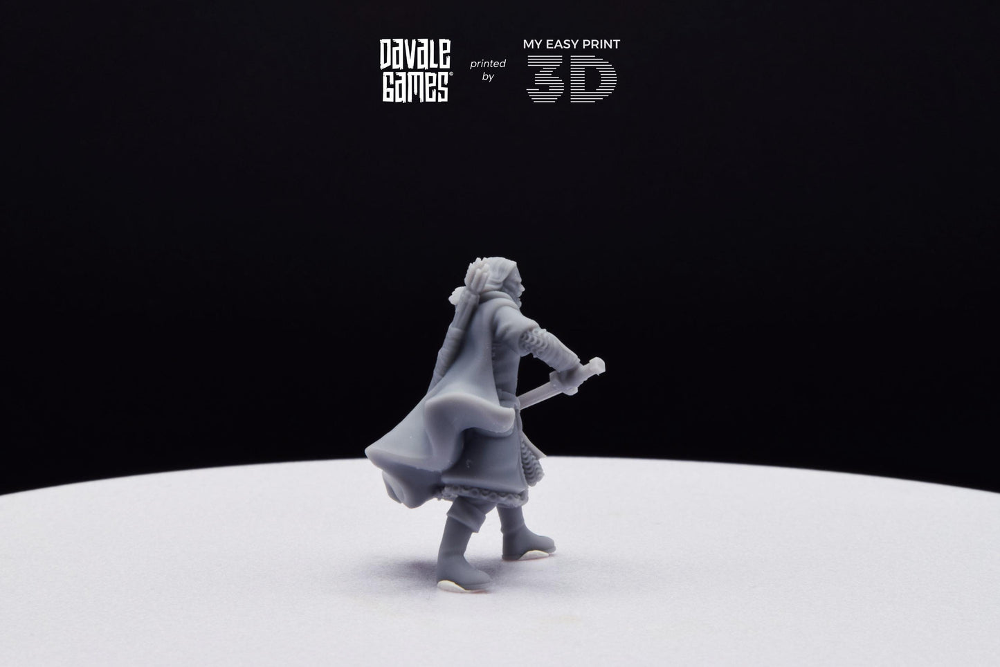 Anaravor Captain from the North People - Davale Games - 3D Printed with high quality resin for LOTR/D&D games