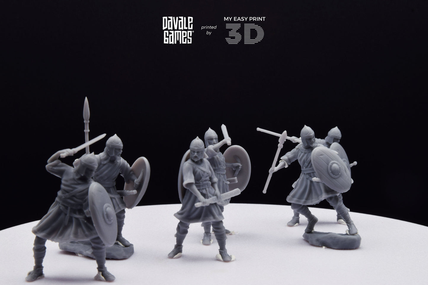 Visigoths on foot - Davale Games - Historical games - 3D Printed with high quality resin