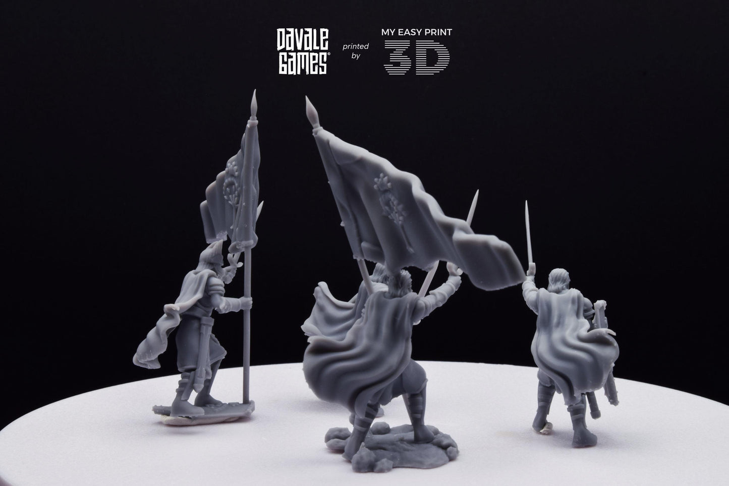 High Human Commander - Davale Games - 3D Printed with high quality resin for LOTR/D&D games