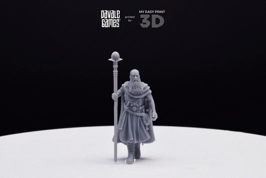 North Mage - Davale Games - 3D Printed with high quality resin for LOTR/D&D games