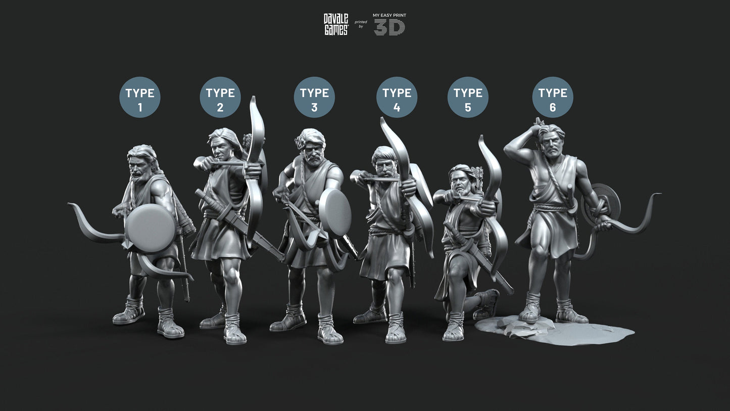 Toxotaï Archers (ZEUS) - Mythology at Wars - Davale Games - Historical games - 3D Printed with high quality resin