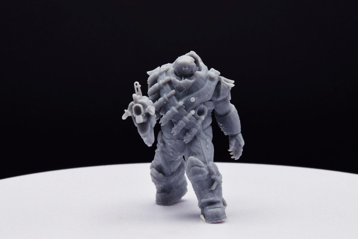 Gears Of War Boomer Savage Ot Miniature - TheSTLSmith - 3D Printed with high quality resin for Skirmish/D&D games