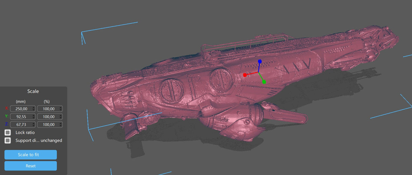 Gears Of War CNV Adamant Submarine Ot Miniature - TheSTLSmith - 3D Printed with high quality resin for Skirmish/D&D games