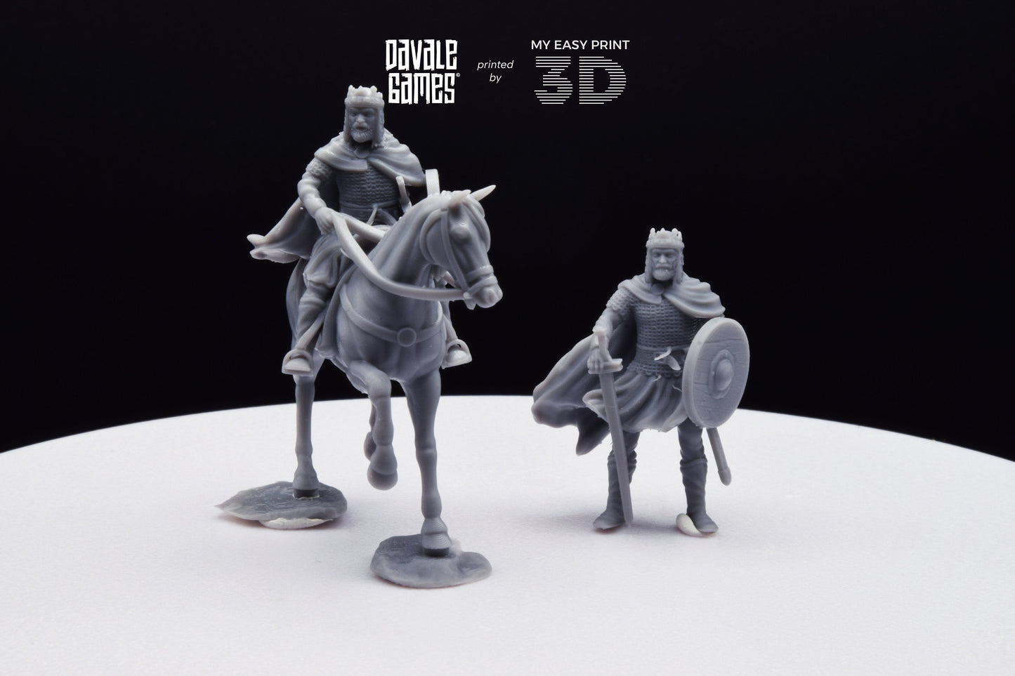 King Theodomir - Foot and Mounted - Davale Games - Historical games - 3D Printed with high quality resin