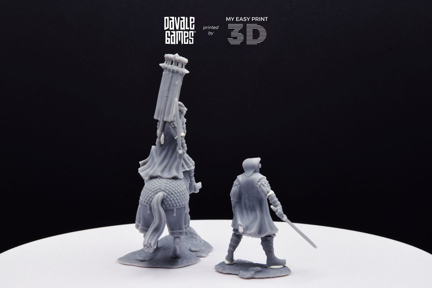 Snake Lord - Foot and Mounted - Davale Games - 3D Printed with high quality resin for LOTR/D&D games