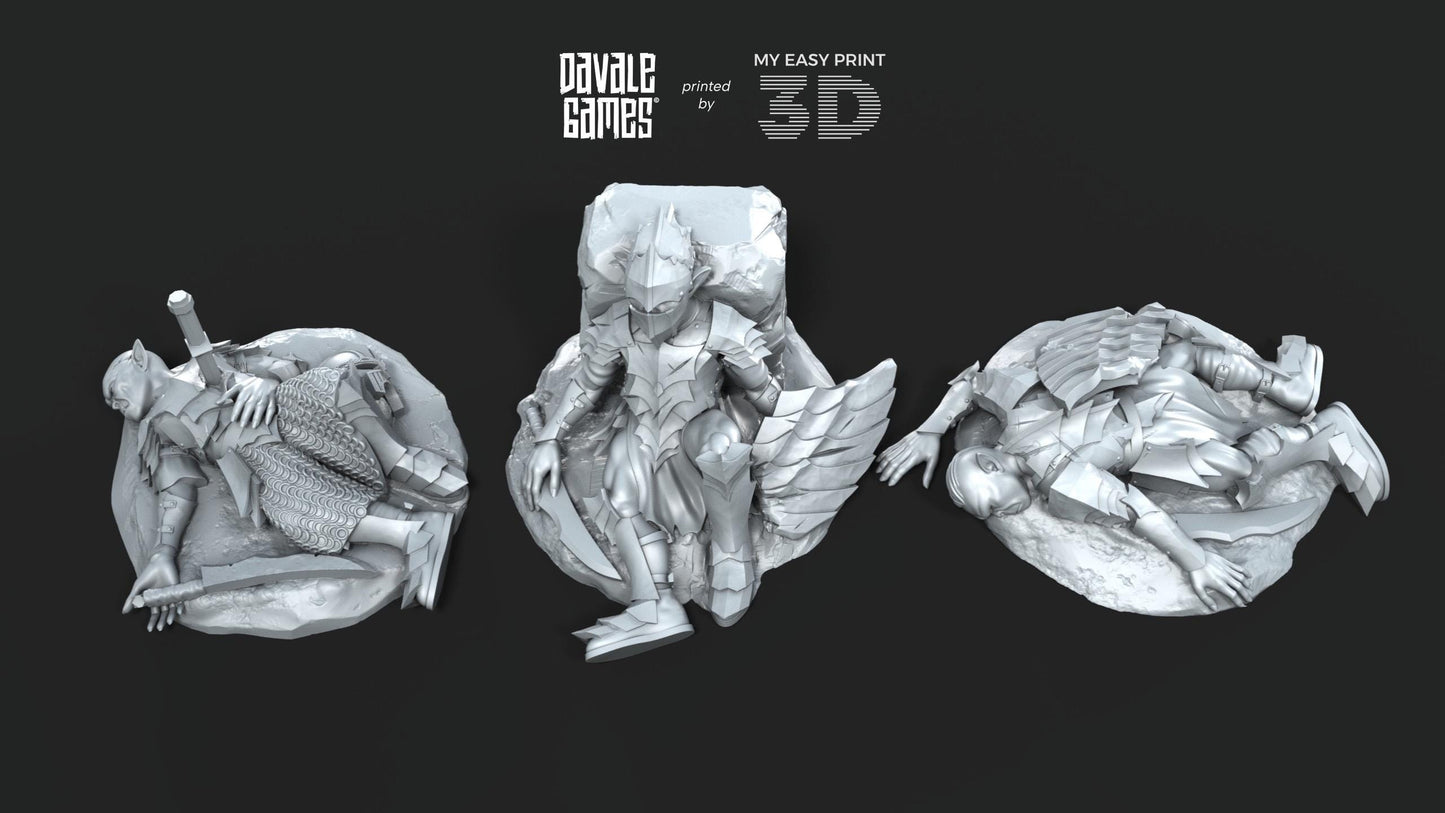 Goblins Casualties - Davale Games - 3D Printed with high quality resin for LOTR/D&D games