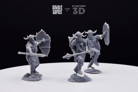 Khalüm Faction - Warriors Extra Poses - Dead City - Davale Games - 3D Printed with high quality resin for LOTR/D&D games