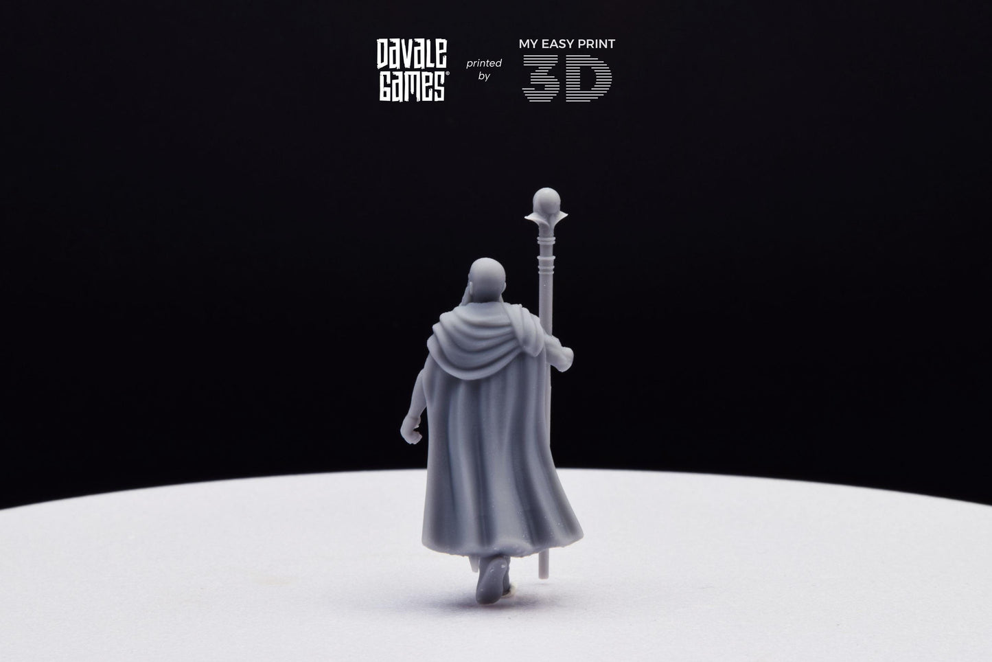 North Mage - Davale Games - 3D Printed with high quality resin for LOTR/D&D games