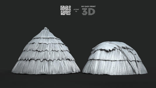 Native Dwelling - Fellmount Reavers - Davale Games - 3D Printed with high quality resin for LOTR/D&D games