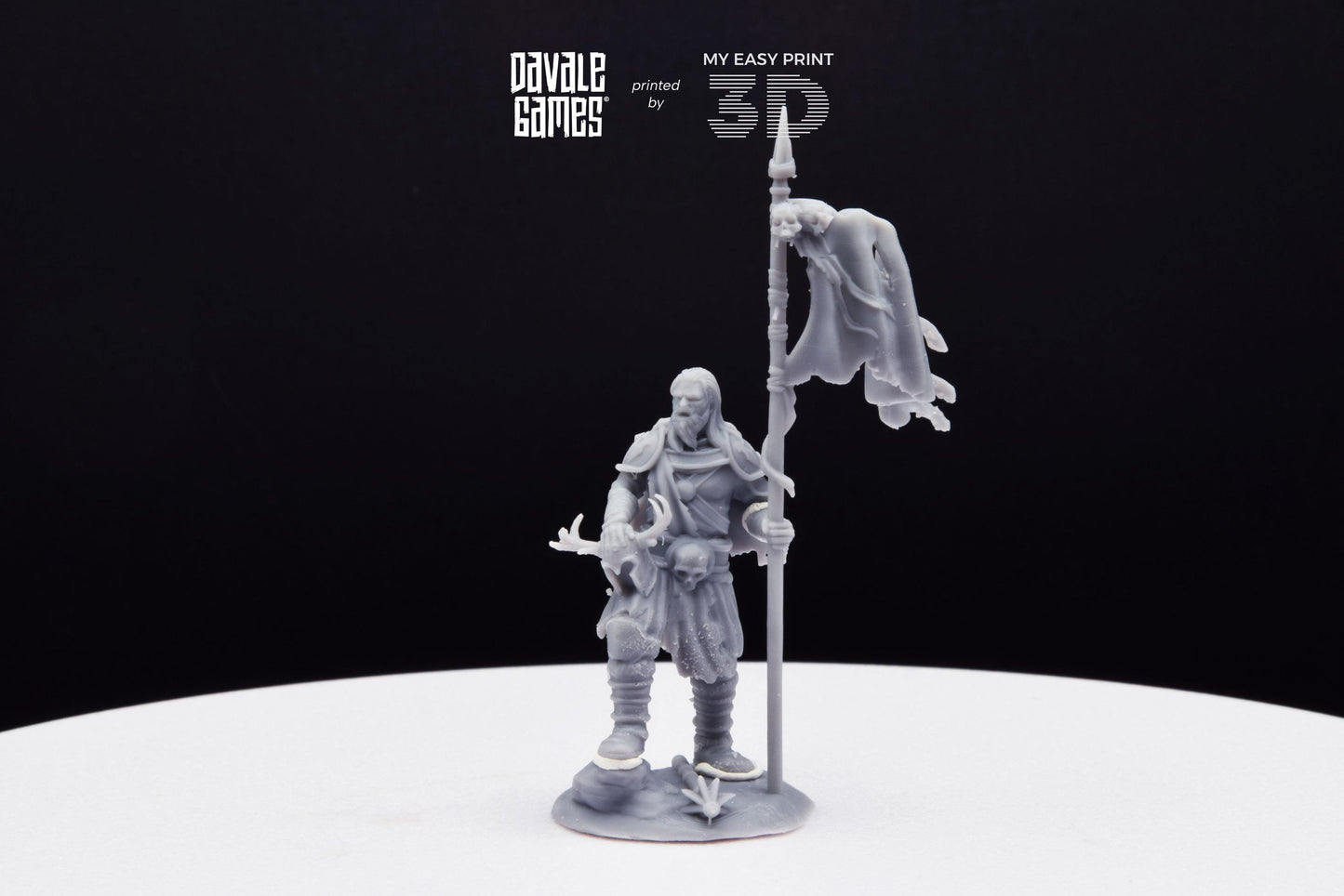 Khalüm Banner - Dead City - Davale Games - 3D Printed with high quality resin for LOTR/D&D games
