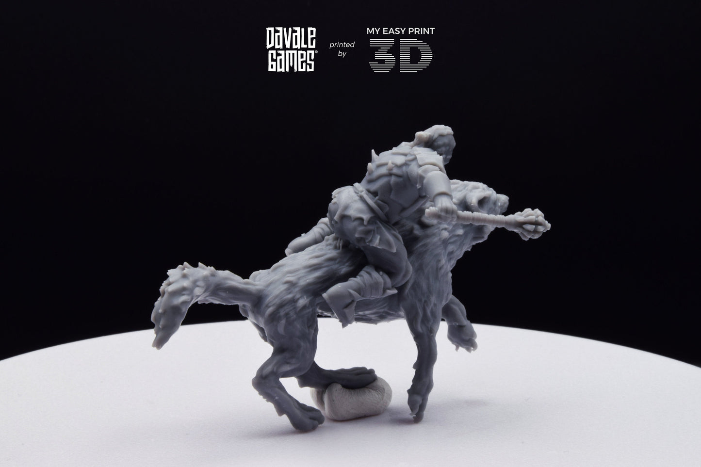 The Irreverent - Mounted - Davale Games - 3D Printed with high quality resin for LOTR/D&D games