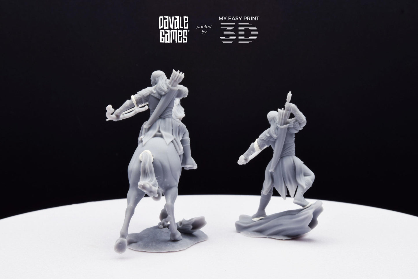 Leingel Forest Prince - Foot and Mounted - Davale Games - 3D Printed with high quality resin for LOTR/D&D games