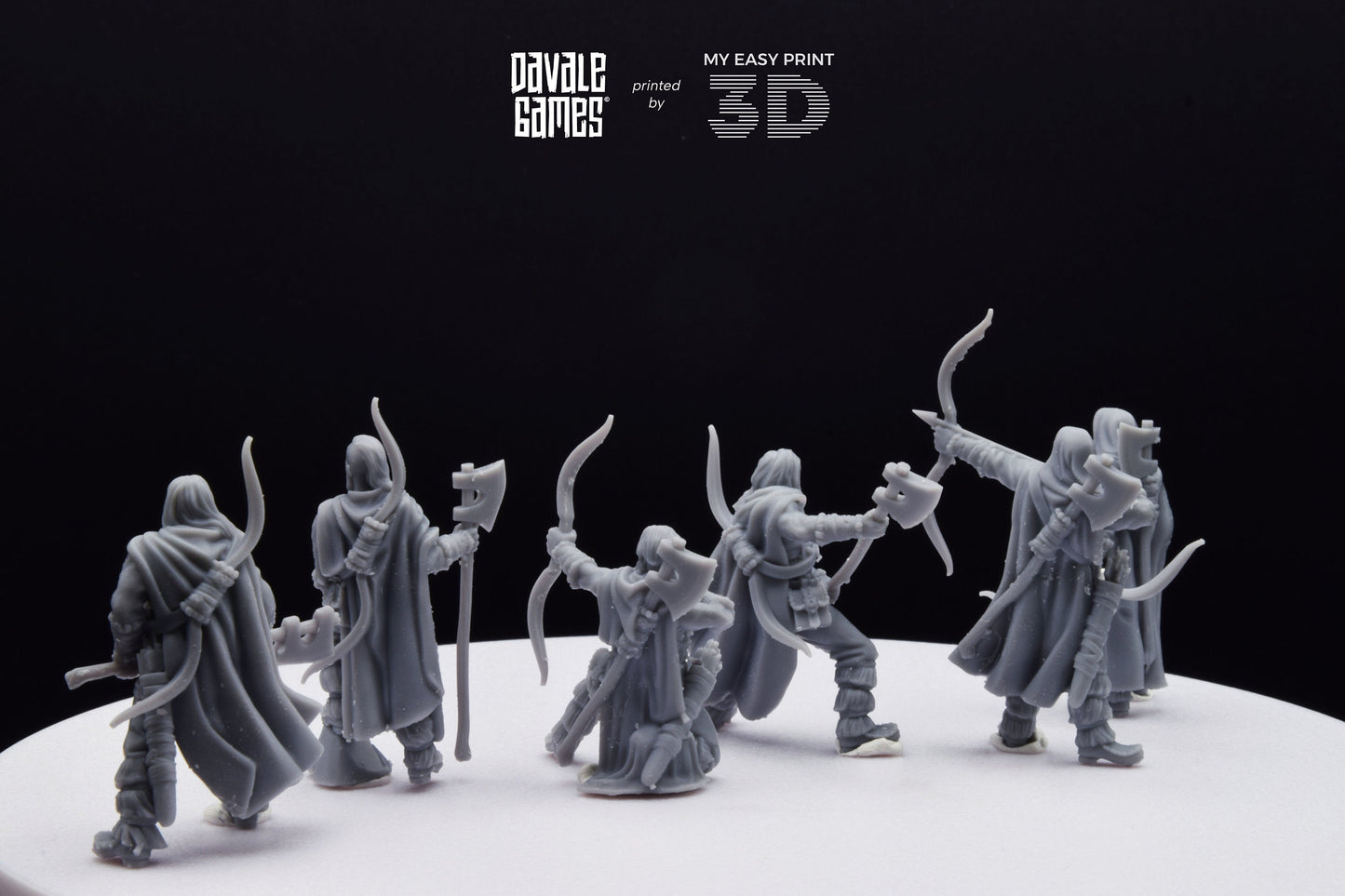Bearmen on foot - Davale Games - 3D Printed with high quality resin for LOTR/D&D games
