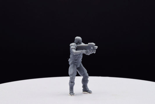 Doom ZSec Machinegun Miniature - Fanmade - TheSTLSmith - 3D Printed with high quality resin for Skirmish/D&D games