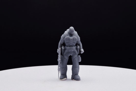 Gears Of War Adam Fenix Soldier Ot Miniature - TheSTLSmith - 3D Printed with high quality resin for Skirmish/D&D games