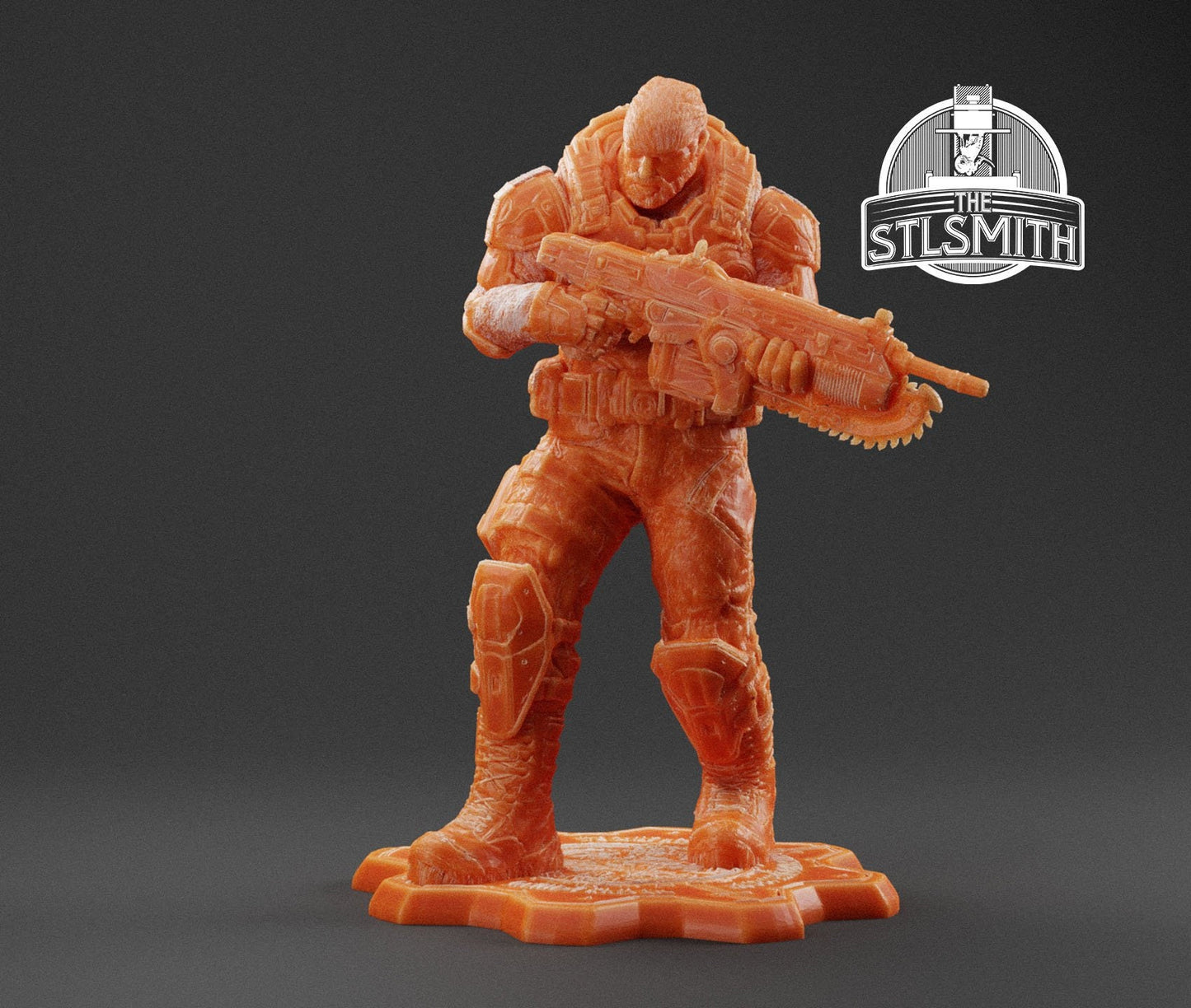 Gears Of War COG Marcus Old Miniature - TheSTLSmith - 3D Printed with high quality resin for Skirmish/D&D games