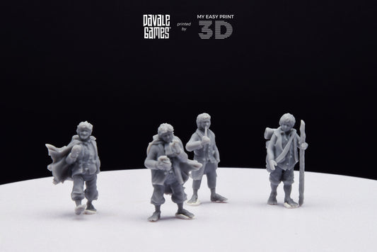 Halfmen Fellow - Davale Games - 3D Printed with high quality resin for LOTR/D&D games