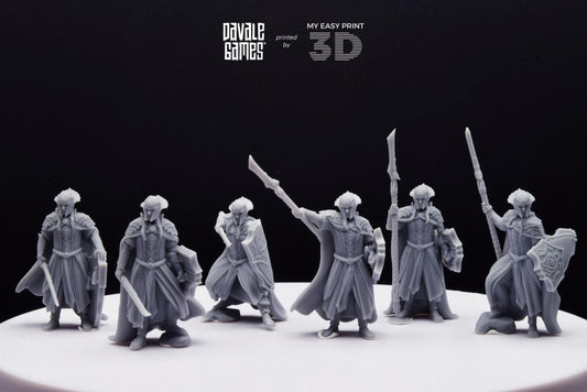 Wood Elf King Guard - Davale Games - 3D Printed with high quality resin for LOTR/D&D games