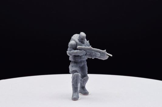 Gears Of War COG Marcus Old Miniature - TheSTLSmith - 3D Printed with high quality resin for Skirmish/D&D games
