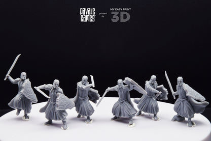Armoured Wood Elf with Sword - Davale Games - 3D Printed with high quality resin for LOTR/D&D games