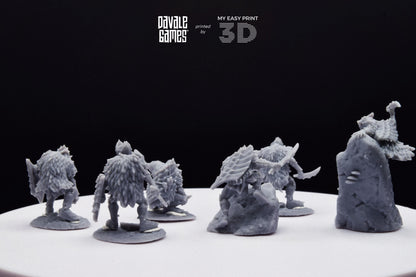 Beast Tamers - Goblins of the cave - Davale Games - 3D Printed with high quality resin for LOTR/D&D games